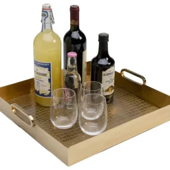 Geschirr & Tischaccessoires|KARE Design Tablett Serpente 42X41Cm