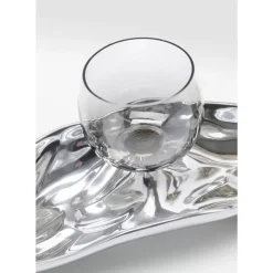 Deko & Geschenkartikel|KARE Design Teelichthalter 3 Jade Silber