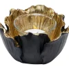 Deko & Geschenkartikel|KARE Design Teelichthalter Flower Bloom Schwarz Gold O10