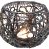 Deko & Geschenkartikel|KARE Design Teelichthalter Hayat Schwarz O12Cm