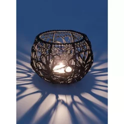 Deko & Geschenkartikel|KARE Design Teelichthalter Hayat Schwarz O12Cm