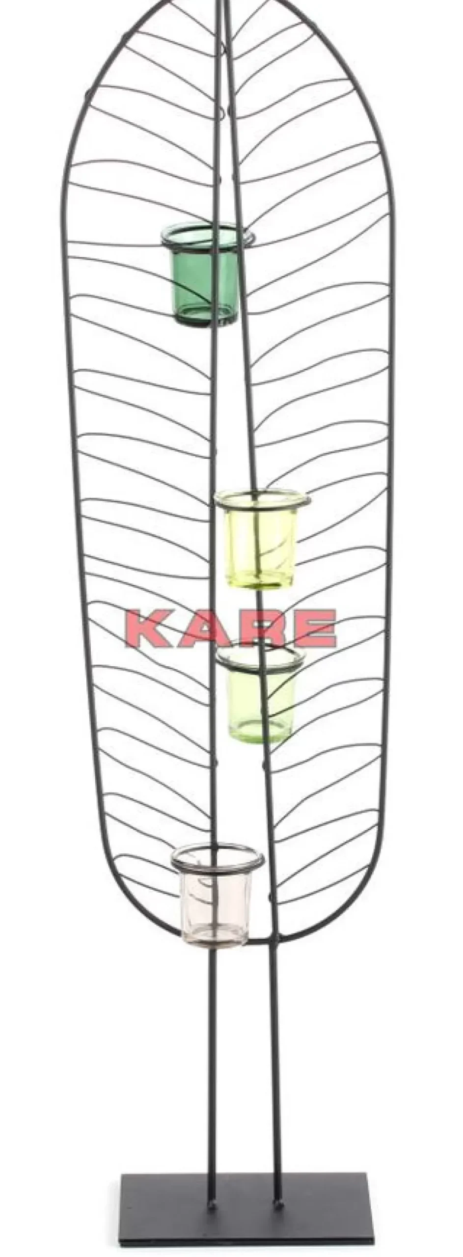 Kerzenständer & Laternen|KARE Design Teelichthalter Leaf Wire 86Cm