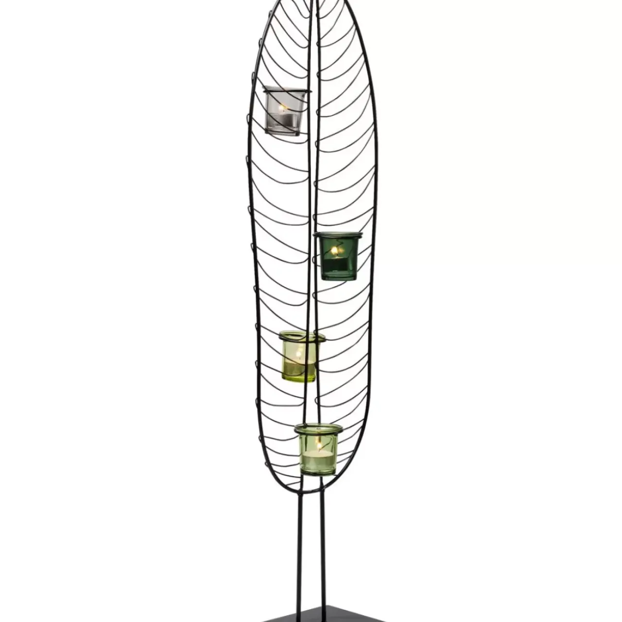 Kerzenständer & Laternen|KARE Design Teelichthalter Leaf Wire 86Cm