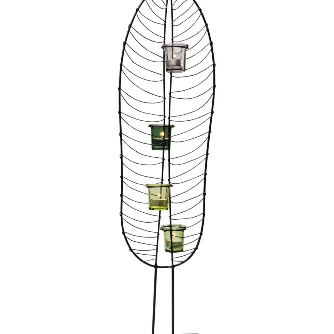 Kerzenständer & Laternen|KARE Design Teelichthalter Leaf Wire 86Cm