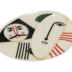 Deko & Geschenkartikel|KARE Design Teller Abstract Counterpart (3-Tlg.)