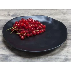 Geschirr & Tischaccessoires|KARE Design Teller Organic Black O20Cm