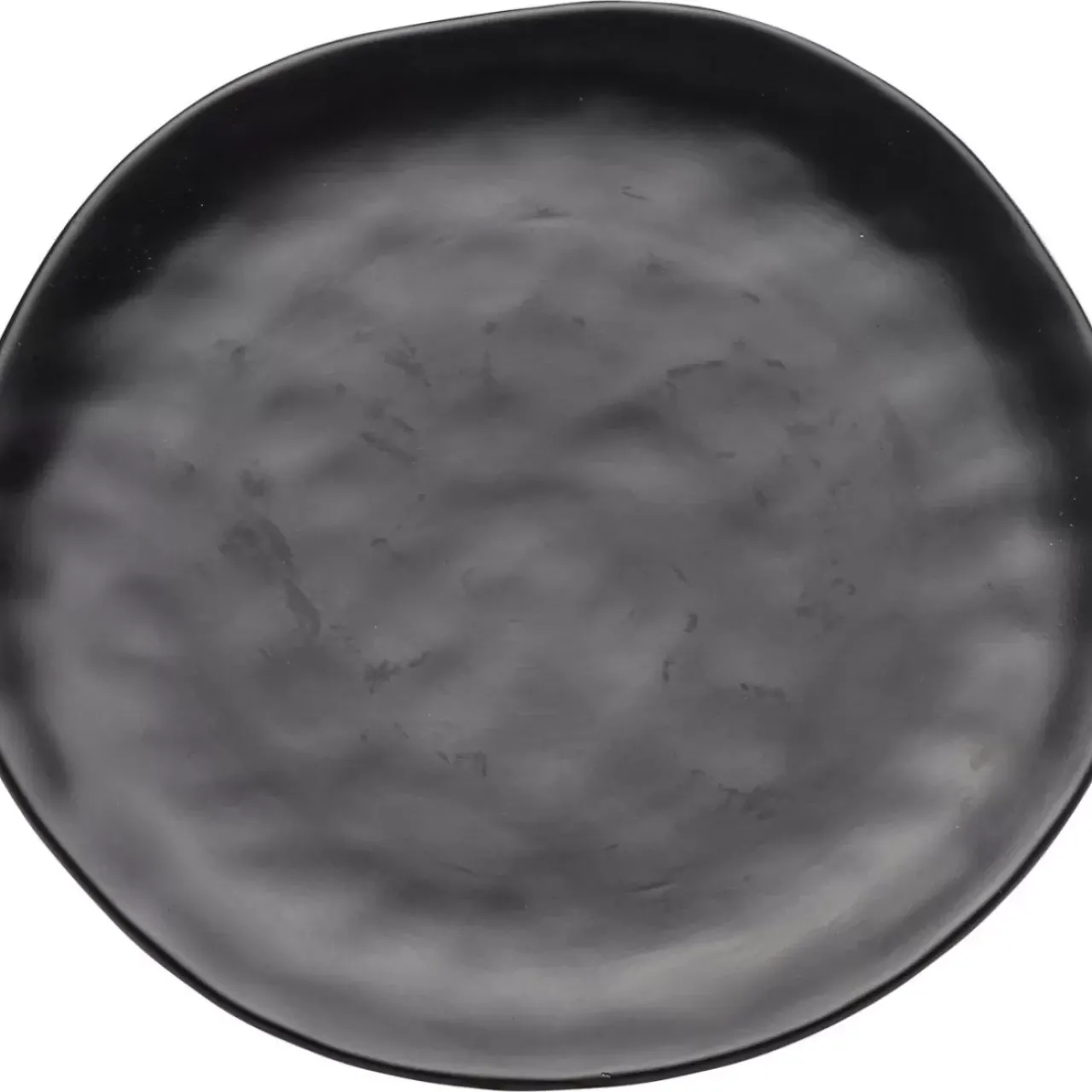 Geschirr & Tischaccessoires|KARE Design Teller Organic Black O26Cm