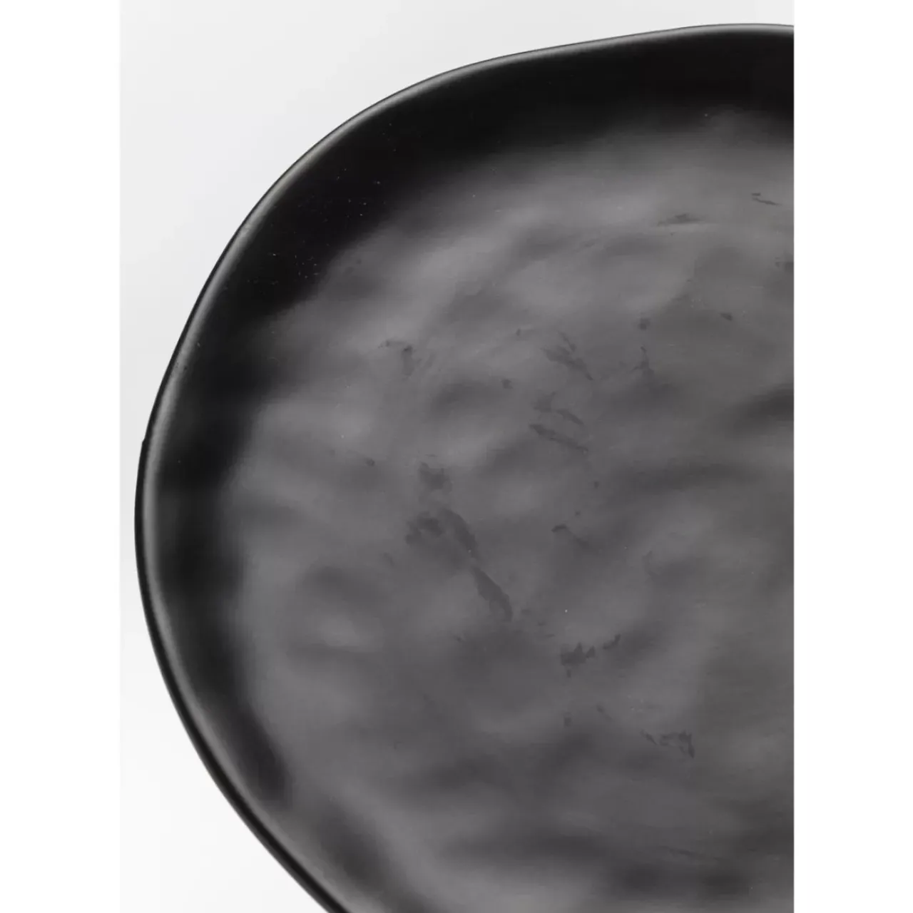 Geschirr & Tischaccessoires|KARE Design Teller Organic Black O26Cm