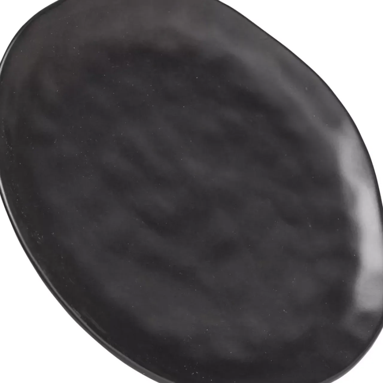 Geschirr & Tischaccessoires|KARE Design Teller Organic Black O26Cm
