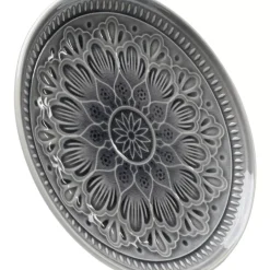 Geschirr & Tischaccessoires|KARE Design Teller Sicilia Mandala Grau O21Cm