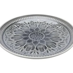 Geschirr & Tischaccessoires|KARE Design Teller Sicilia Mandala Grau O21Cm