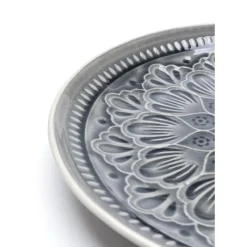 Geschirr & Tischaccessoires|KARE Design Teller Sicilia Mandala Grau O27Cm