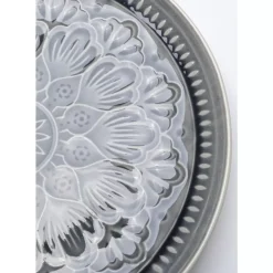 Geschirr & Tischaccessoires|KARE Design Teller Sicilia Mandala Grau O27Cm