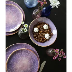 Geschirr & Tischaccessoires|KARE Design Teller Tief Shirley Violett O21Cm