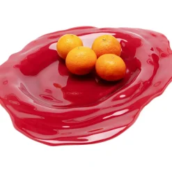 Geschirr & Tischaccessoires|KARE Design Teller Tornado Rot O46Cm