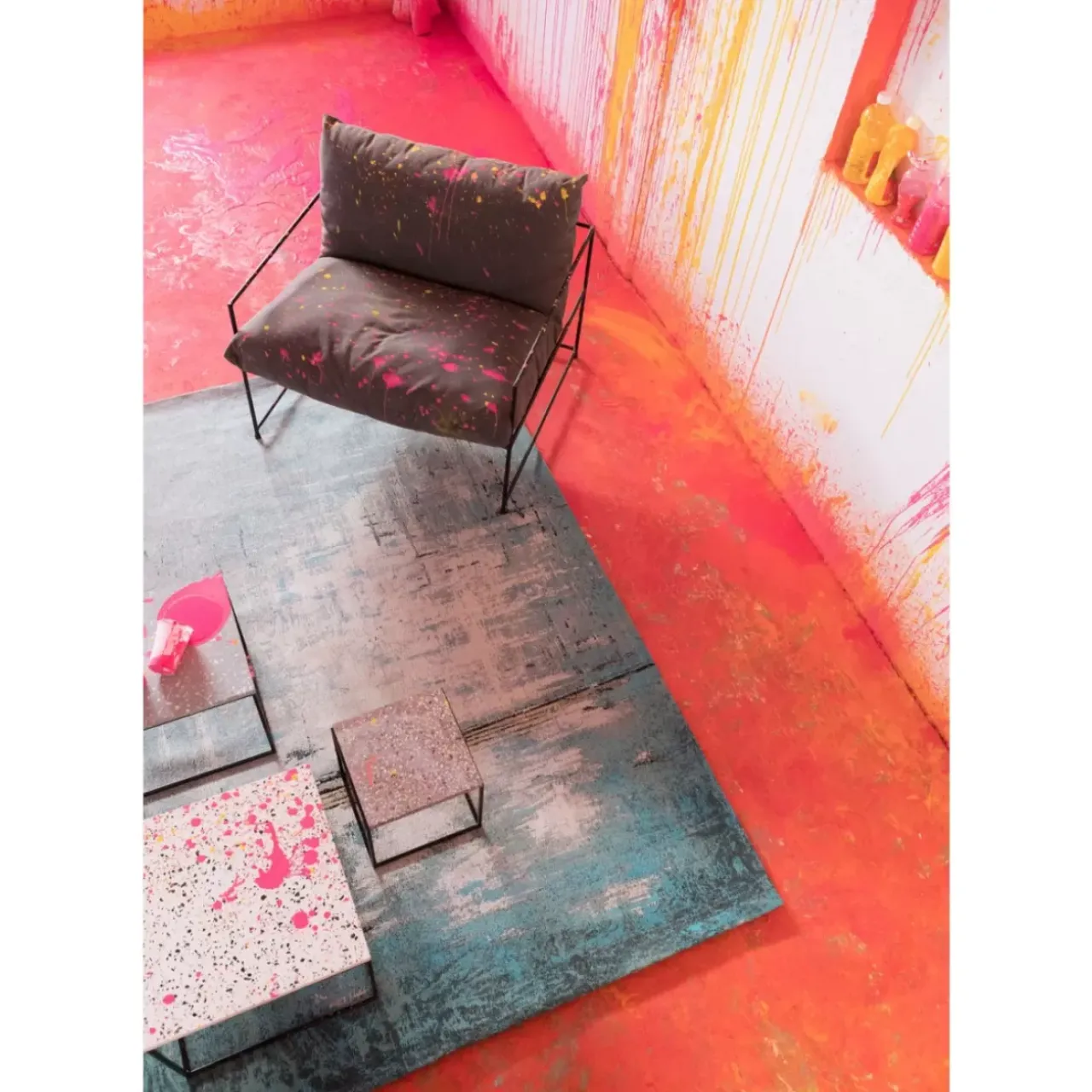 Teppiche|KARE Design Teppich Abstract Hellblau 170X240Cm