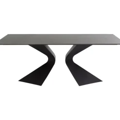 Outdoormöbel|KARE Design Tisch Gloria Outdoor Keramik Schwarz 180X90Cm