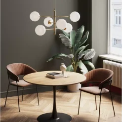 Tische|KARE Design Tisch Schickeria Eiche Schwarz O110Cm