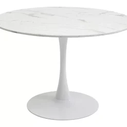 Tische|KARE Design Tisch Schickeria Marmor Weis O110Cm