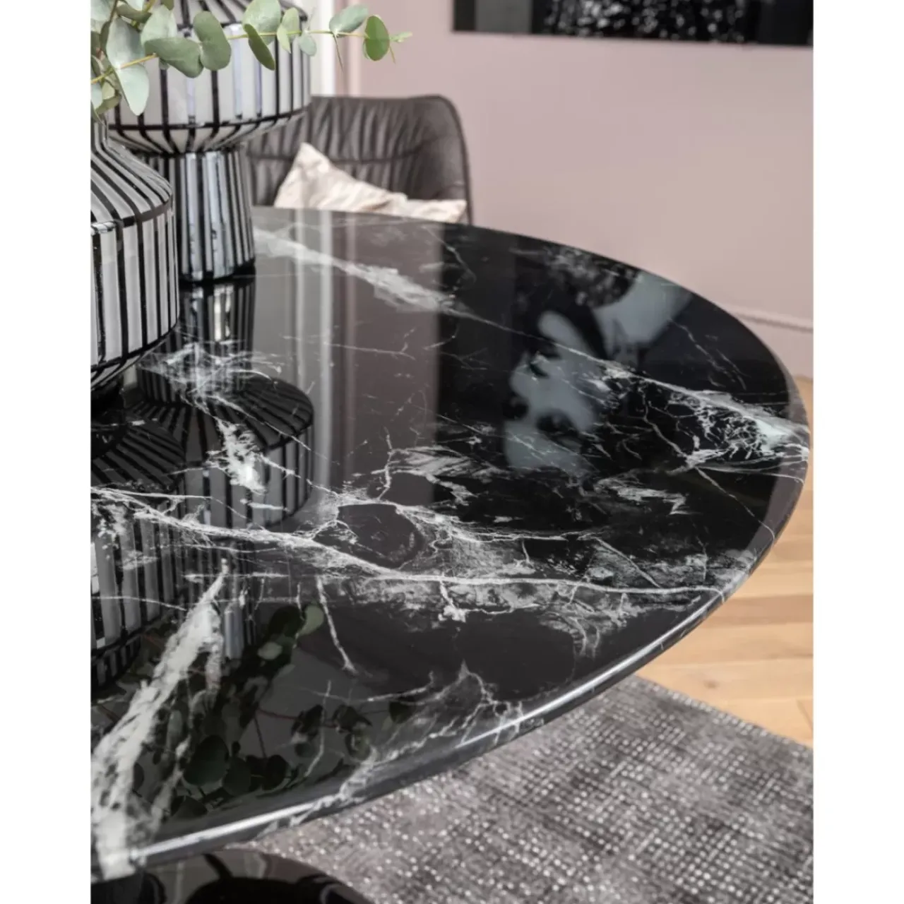 Tische|KARE Design Tisch Solo Marble Schwarz O110