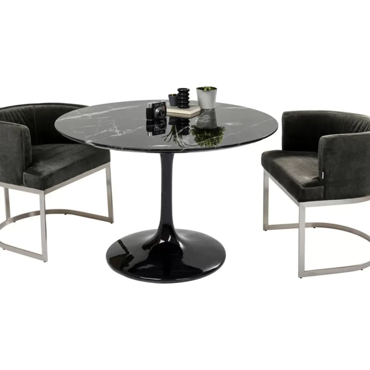 Tische|KARE Design Tisch Solo Marble Schwarz O110