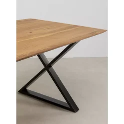 Tische|KARE Design Tisch Symphony Eiche Cross Schwarz 180X90Cm