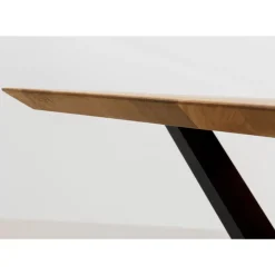 Tische|KARE Design Tisch Symphony Eiche Cross Schwarz 180X90Cm