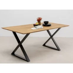 Tische|KARE Design Tisch Symphony Eiche Cross Schwarz 180X90Cm
