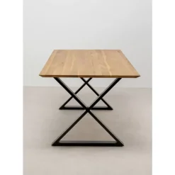 Tische|KARE Design Tisch Symphony Eiche Cross Schwarz 180X90Cm