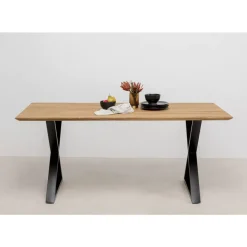 Tische|KARE Design Tisch Symphony Eiche Cross Schwarz 180X90Cm