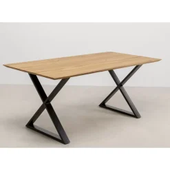 Tische|KARE Design Tisch Symphony Eiche Cross Schwarz 180X90Cm