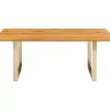 Tische|KARE Design Tisch Symphony Eiche Messing 200X100
