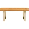 Tische|KARE Design Tisch Symphony Eiche Messing 160X80
