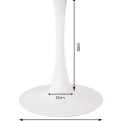Tische|KARE Design Tischgestell Schickeria Weis O80Cm