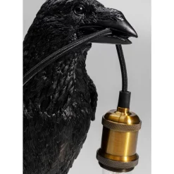 Tischleuchten|KARE Design Tischleuchte Animal Crow Matt Schwarz