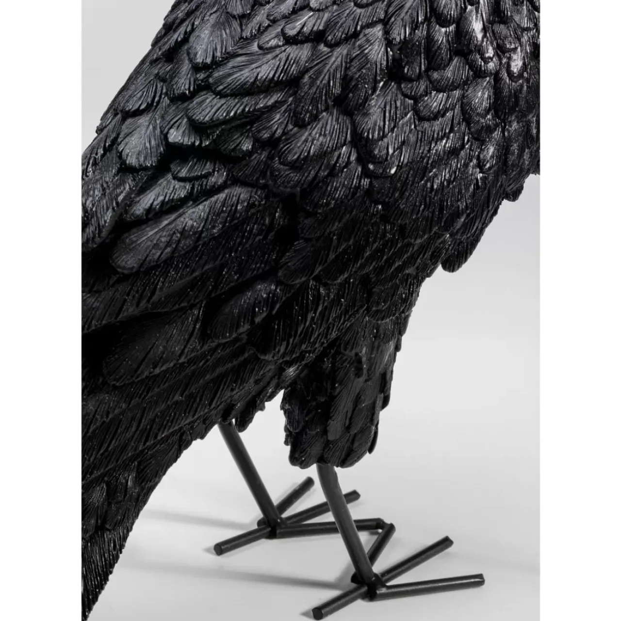 Tischleuchten|KARE Design Tischleuchte Animal Crow Matt Schwarz