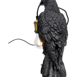 Tischleuchten|KARE Design Tischleuchte Animal Crow Matt Schwarz