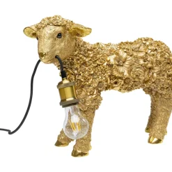 Tischleuchten|KARE Design Tischleuchte Animal Flower Sheep Gold 36Cm