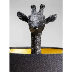 Tischleuchten|KARE Design Tischleuchte Animal Giraffe Matt Schwarz
