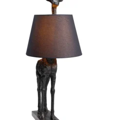 Tischleuchten|KARE Design Tischleuchte Animal Giraffe Matt Schwarz