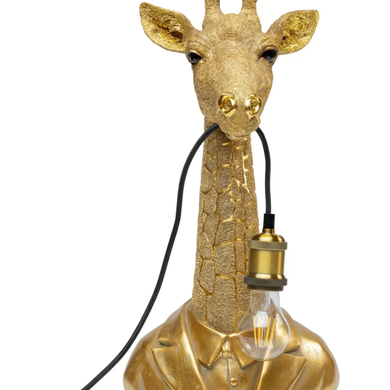 Tischleuchten|KARE Design Tischleuchte Animal Giraffe Gold 50Cm