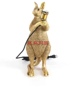 Tischleuchten|KARE Design Tischleuchte Animal Kangaroo Gold 46Cm
