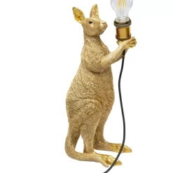Tischleuchten|KARE Design Tischleuchte Animal Kangaroo Gold 46Cm