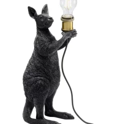 Tischleuchten|KARE Design Tischleuchte Animal Kangaroo Schwarz Matt 46Cm