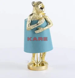 Tischleuchten|KARE Design Tischleuchte Animal Monkey Gold Blau