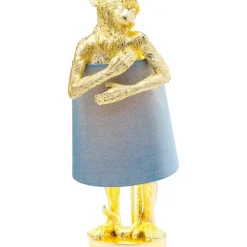 Tischleuchten|KARE Design Tischleuchte Animal Monkey Gold Blau