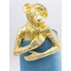 Tischleuchten|KARE Design Tischleuchte Animal Monkey Gold Blau