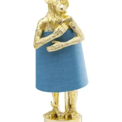 Tischleuchten|KARE Design Tischleuchte Animal Monkey Gold Blau