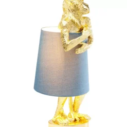 Tischleuchten|KARE Design Tischleuchte Animal Monkey Gold Blau