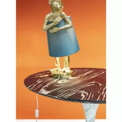 Tischleuchten|KARE Design Tischleuchte Animal Monkey Gold Blau